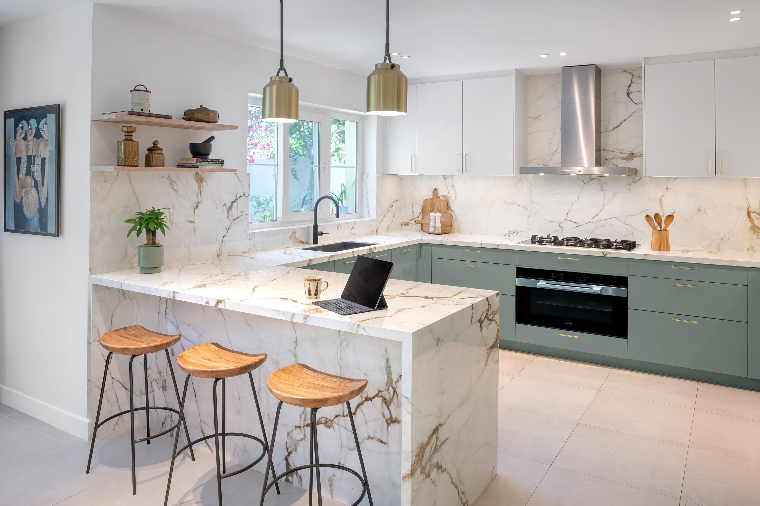 Sisodia kitchen design featuring open-plan layout and integrated appliances.